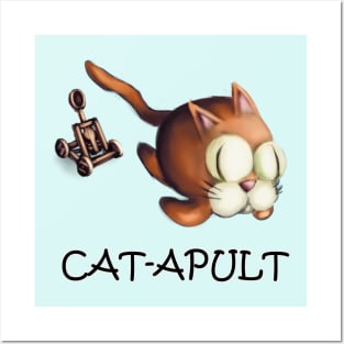 Cat-Apult. Posters and Art